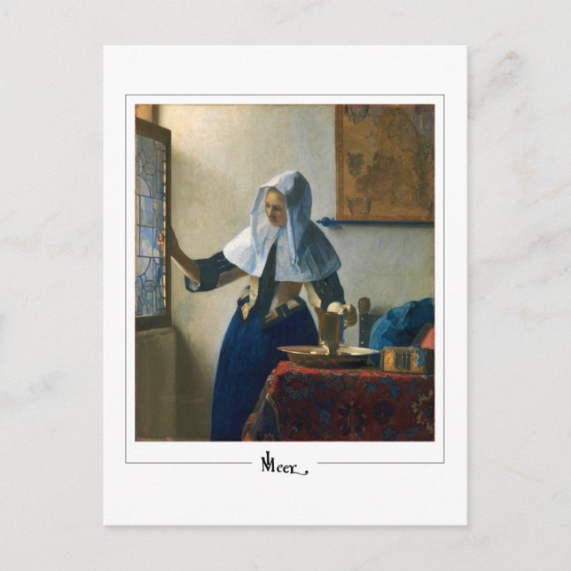 Postal Johannes Vermeer #28 - Bella Artes (Anverso)