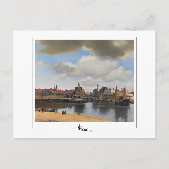 Postal Johannes Vermeer #29 - Bella Artes (Anverso)