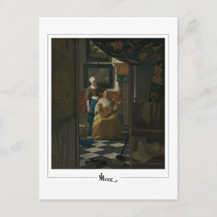 Postal Johannes Vermeer #32 - Arte refinado