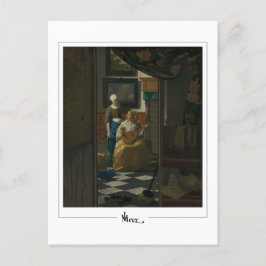 Postal Johannes Vermeer #32 - Bella Artes