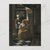 Johannes Vermeer, La carta de amor 17 C. Bella Art
