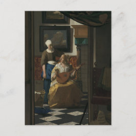 Postal Johannes Vermeer, La carta de amor 17 C. Bella Art