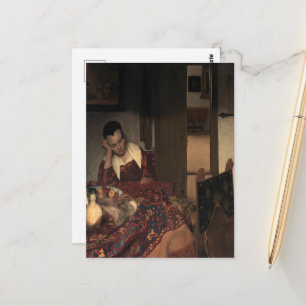 Postal Johannes Vermeer, Mujeres jóvenes durmiendo