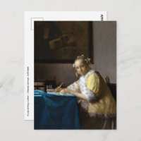 Johannes Vermeer - Una dama escribiendo una carta
