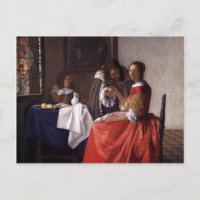 Johannes Vermeer - Una dama y dos caballeros