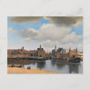 Postal Johannes Vermeer, van Deft, View of Delft