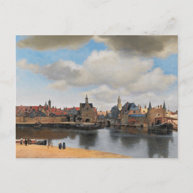 Postal Johannes Vermeer, van Deft, View of Delft (Anverso)