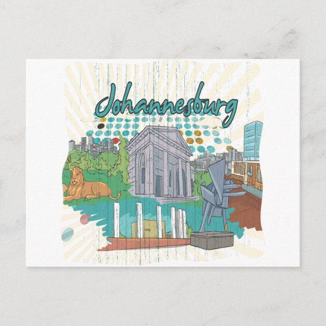 Postal Johannesburgo (Anverso)