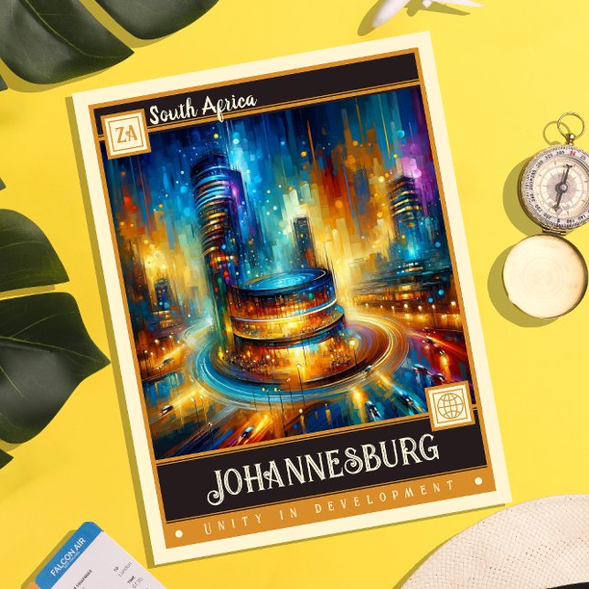 Postal Johannesburgo, Sudáfrica | Pintura de época (Subido por el creador)