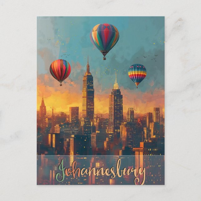 Postal Johannesburgo Vintage (Anverso)