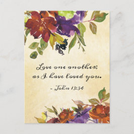 Postal John 13:34 Amaos unos a otros pues os he amado