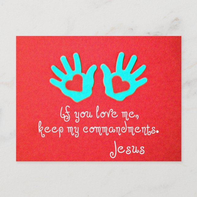 Postal John 14:15 (Anverso)