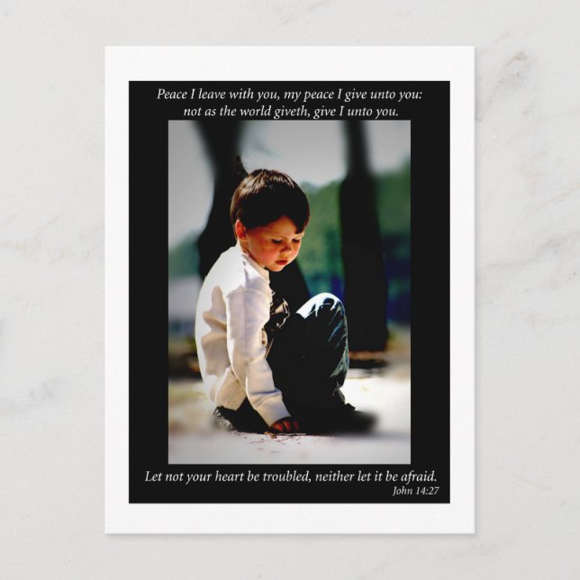 Postal John 14:27 (Anverso)