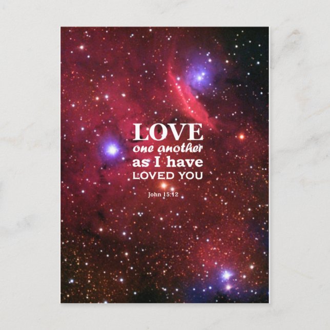 Postal John 15:12 (Anverso)