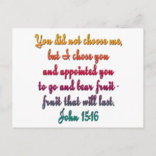 Postal John 15:16