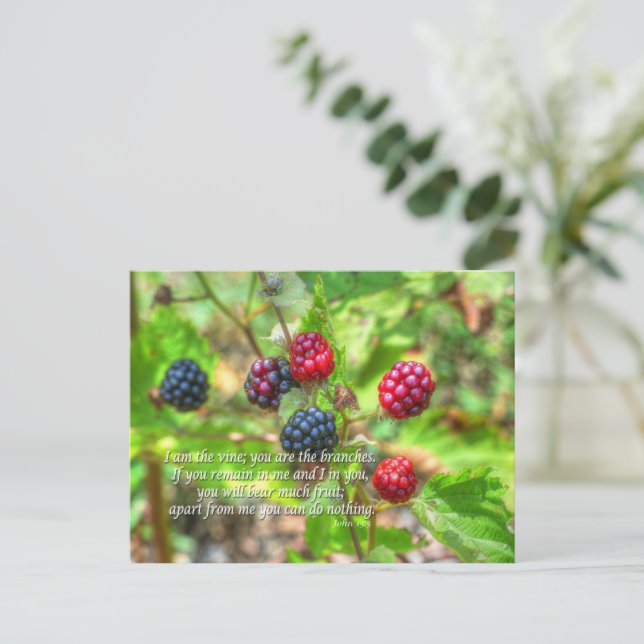 Postal John 15:5 (Anverso de pie)