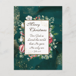 Postal John.3:16 Dios amó al mundo, Navidades