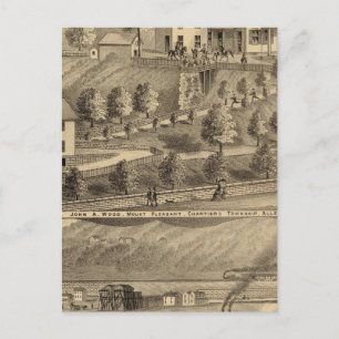 Postal John A Wood and Son, puerto de carbón y remolques