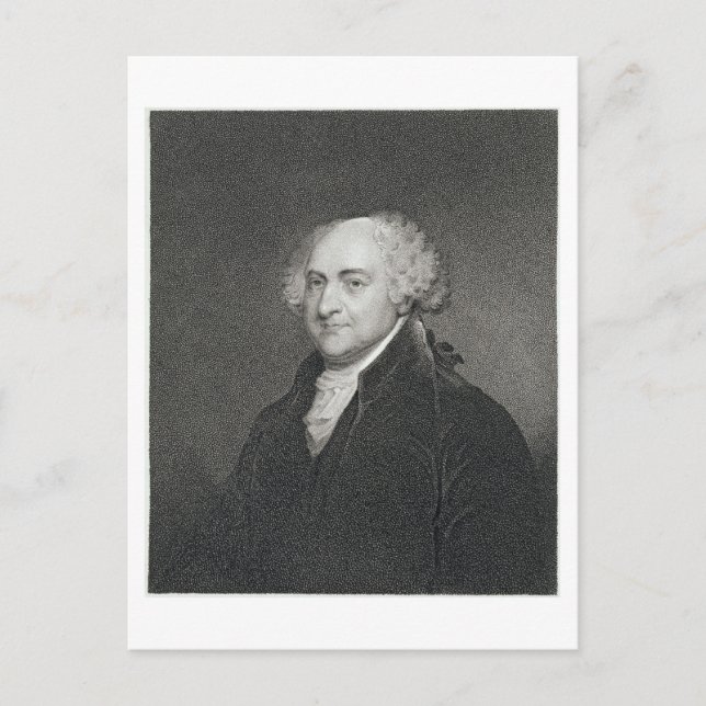 Postal John Adams, grabado por James Barton Longacre (179 (Anverso)