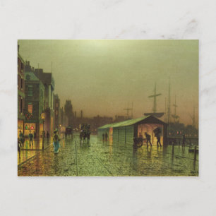 Postal John Atkinson Grimshaw   Estacas Liverpool