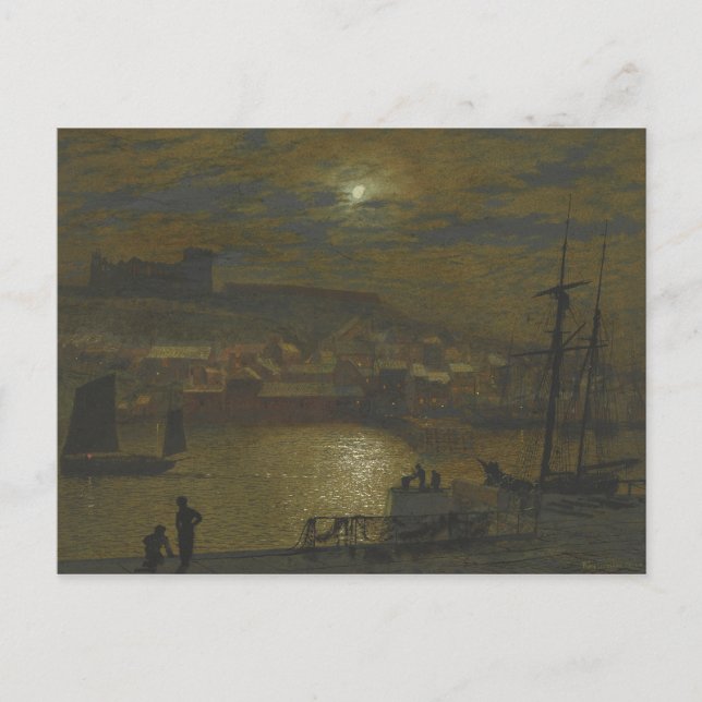 Postal John Atkinson Grimshaw - Whitby de cabeza escocesa (Anverso)