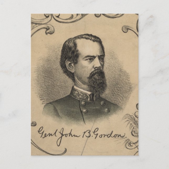 Postal John B. Gordon (Anverso)