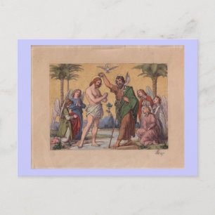 POSTAL JOHN BAPTIZING JESUS