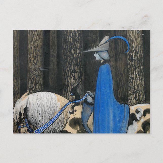 Postal John Bauer - De vez en cuando (Anverso)