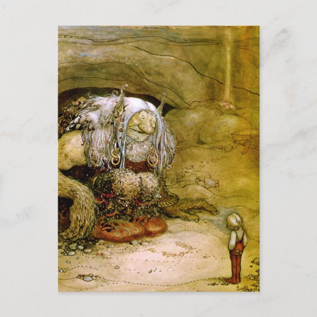 Postal John Bauer - Troll (Anverso)