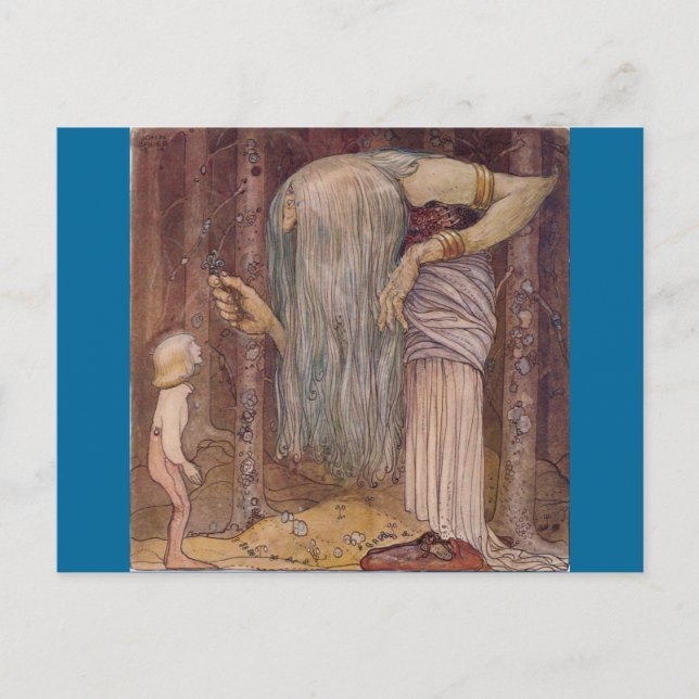 Postal John Bauer TROLL HERB (Anverso)