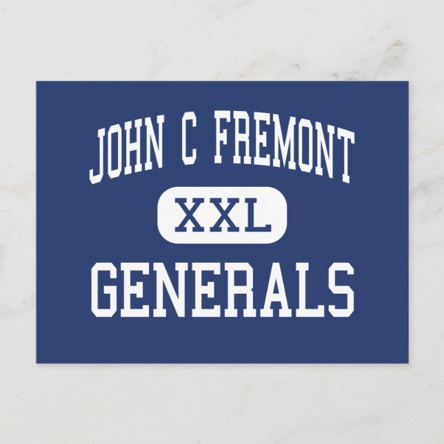 Postal John C Fremont General Middle Roseburg (Anverso)
