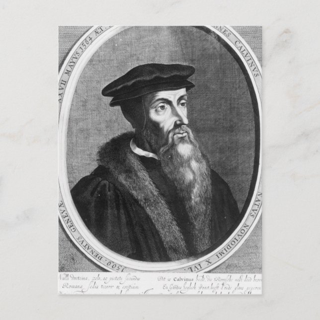 Postal John Calvin (Anverso)