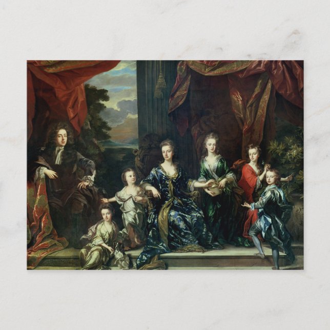 Postal John Churchill primer duque de Marlborough (Anverso)