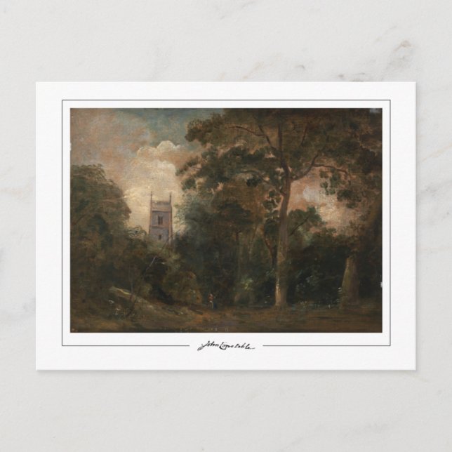 Postal John Constable #17 - Postcard Bella Artes (Anverso)