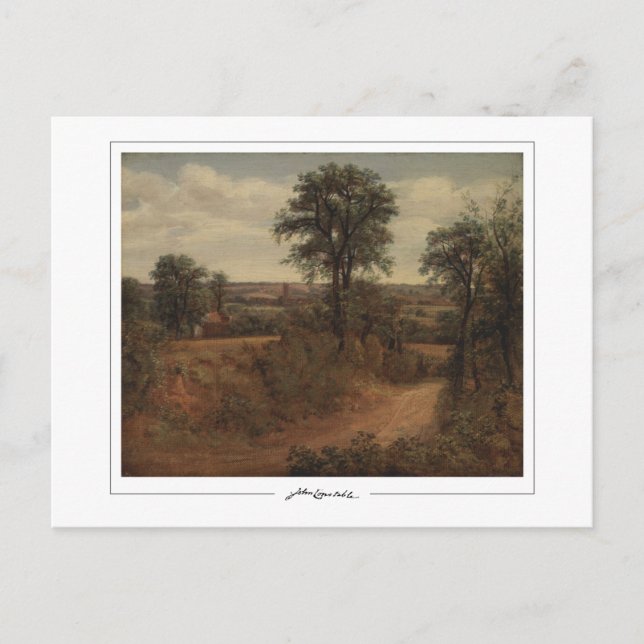 Postal John Constable #29 - Postcard Bella Artes (Anverso)