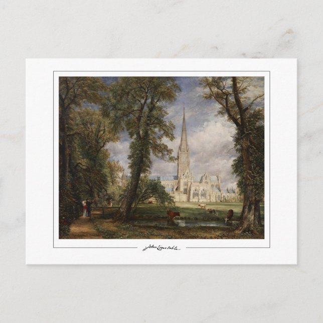 Postal John Constable #34 - Postcard Bella Artes (Anverso)
