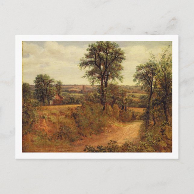 Postal John Constable | A Lane near Dedham, c.1802 (petró (Anverso)