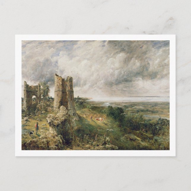 Postal John Constable | Castillo de Hadleigh, 1829 (aceit (Anverso)