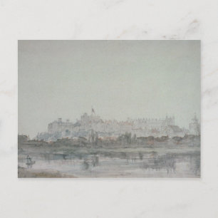 Postal John Constable   Castillo de Windsor desde el río,