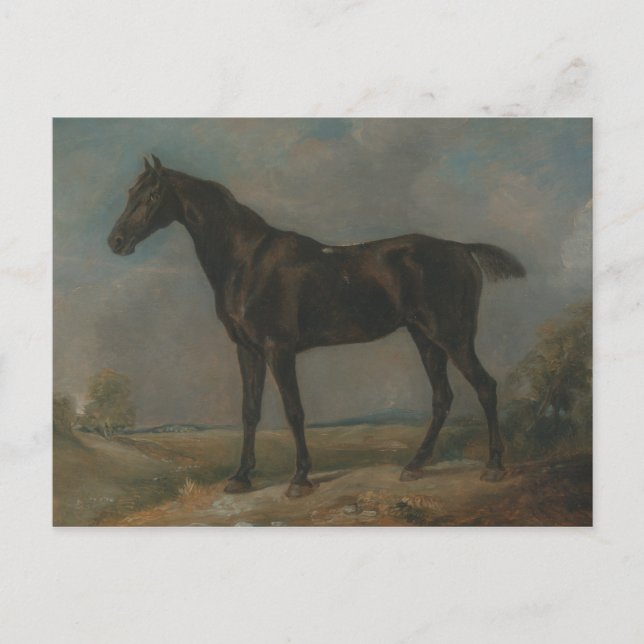 Postal John Constable - El caballete negro de golding Con (Anverso)