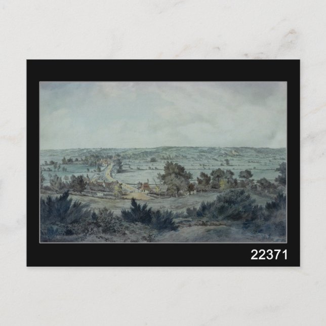Postal John Constable | El valle del Stour (Anverso)