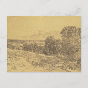 Postal John Constable Esbozo para la entrada de pintura