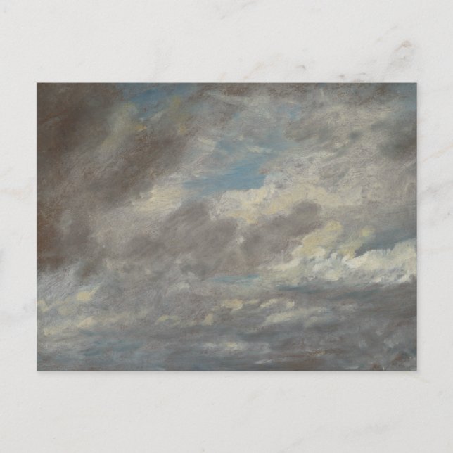 Postal John Constable - Estudio en la nube (Anverso)