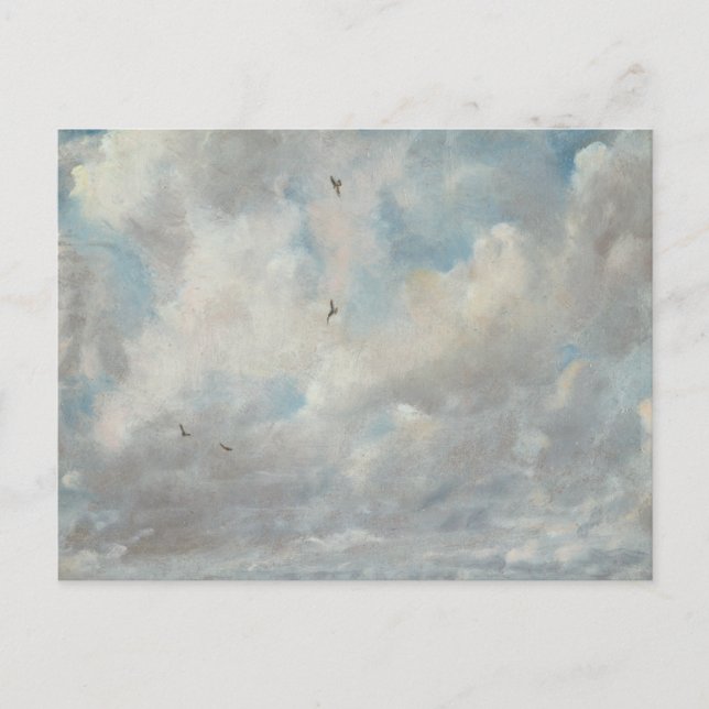 Postal John Constable - Estudio en la nube (Anverso)