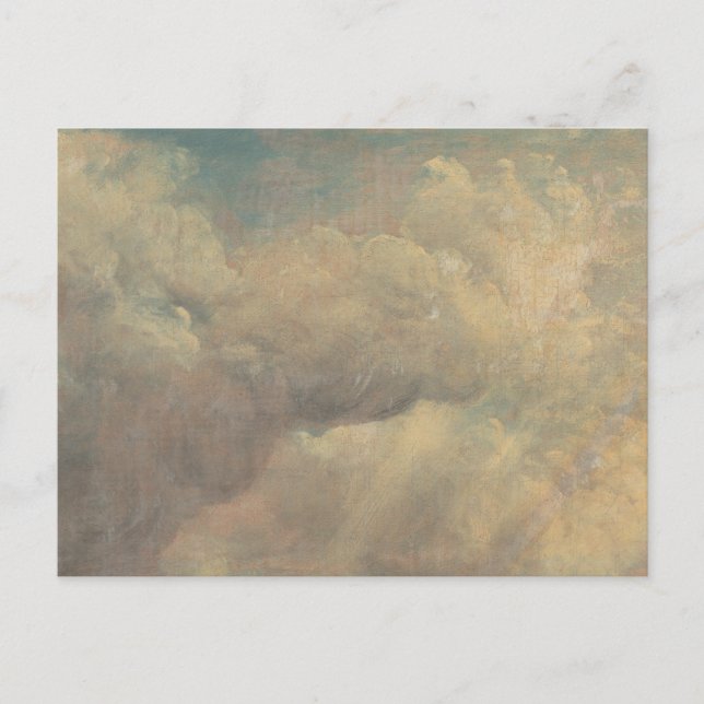 Postal John Constable - Estudio en la nube (Anverso)