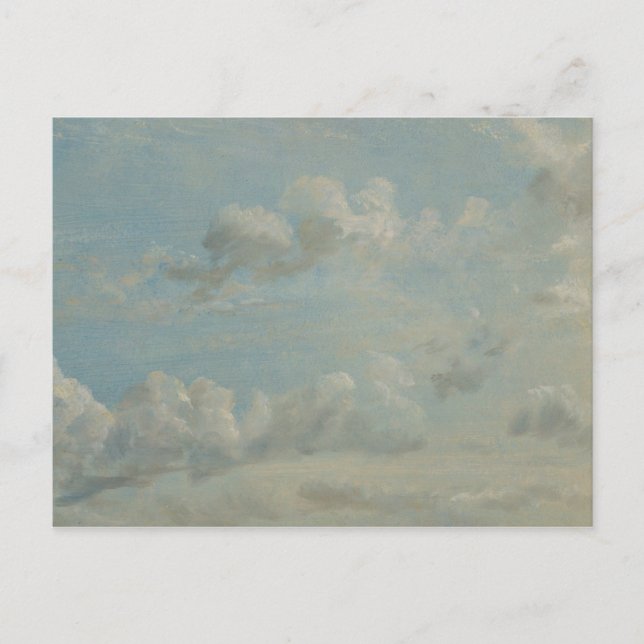 Postal John Constable - Estudio en la nube (Anverso)