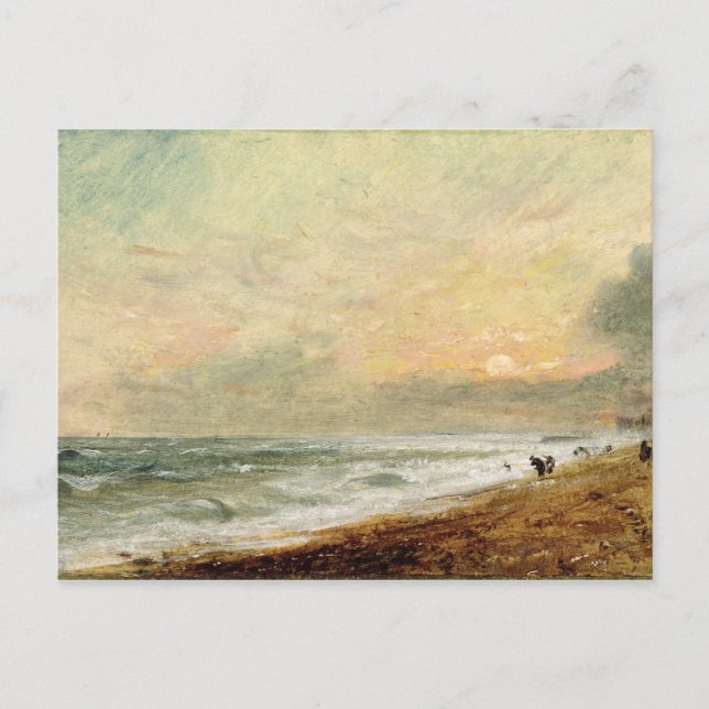 Postal John Constable | Hove Beach, c.1824 (aceite sobre  (Anverso)
