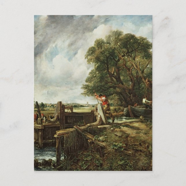 Postal John Constable | La cerradura, 1824 (Anverso)