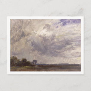 Postal John Constable   Paisaje con cielo gris, c.