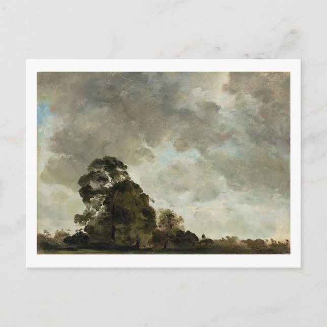 Postal John Constable | Paisaje en Hampstead, Tree y (Anverso)